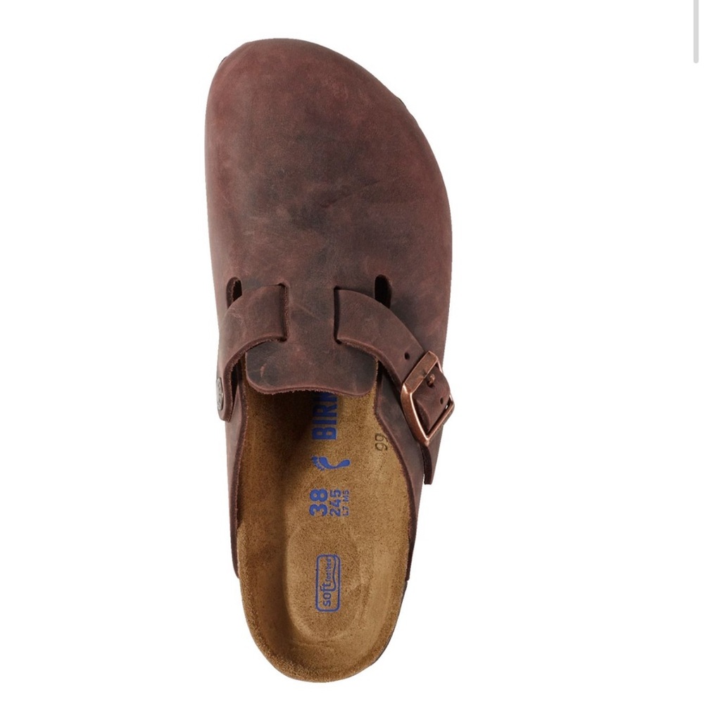 Like new Women's Birkenstock Boston Clogs, Oiled Leather Soft Footbed